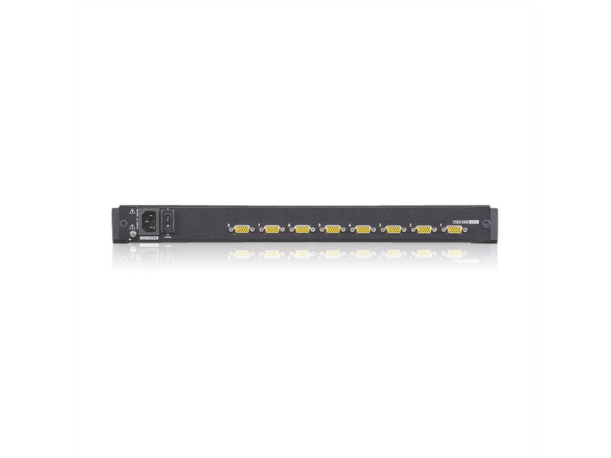 ATEN CL1308N KVM-Switch, 48cm TFT, VGA, PS/2-USB, 8 Port, UK-Layout