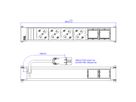 BACHMANN POWER FRAME 4xP40 2xCM 0,2m GST18 RAL9010