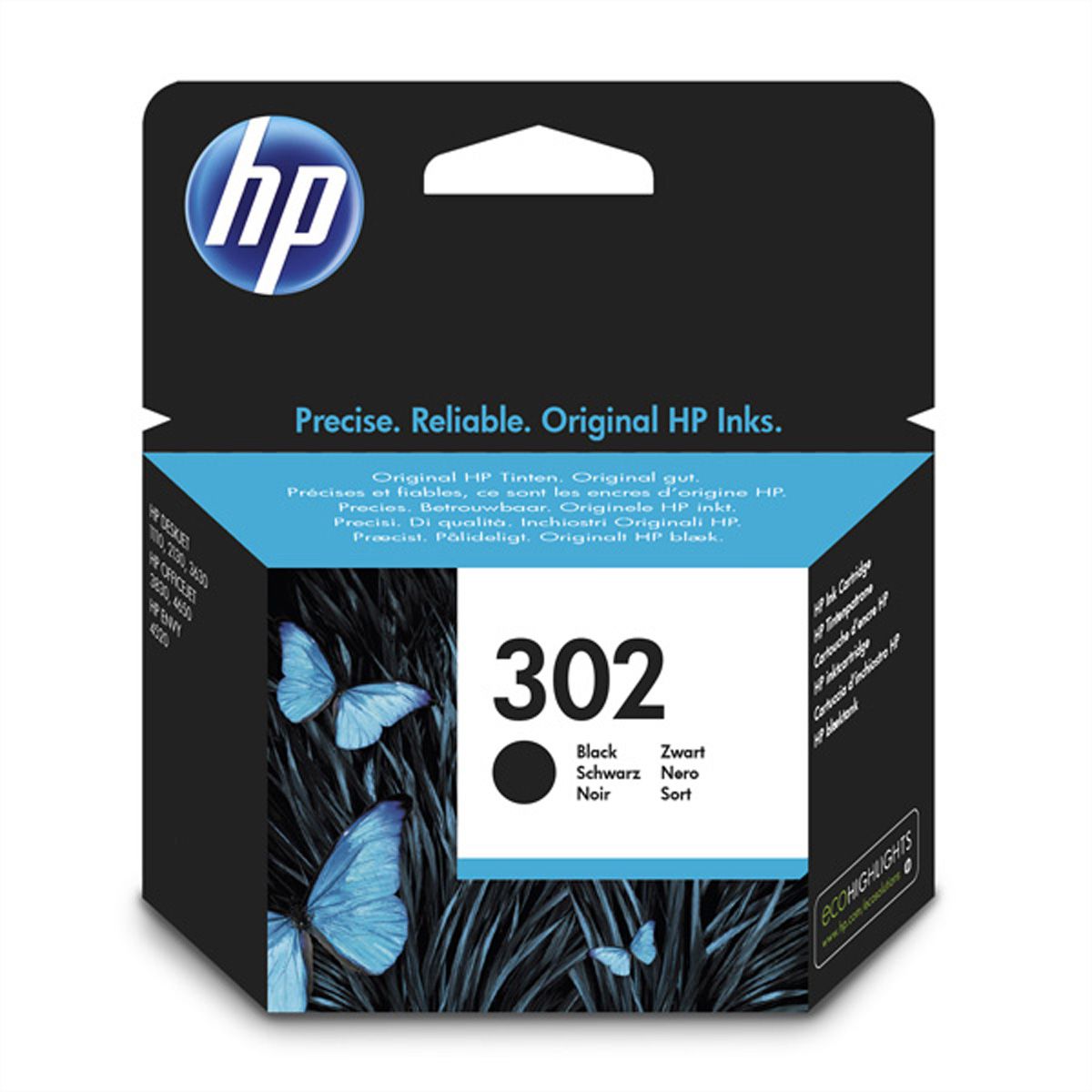 F6U66AE, Nr. 302, Druckpatrone, schwarz, 190 Seiten für HP OfficeJet 3830
