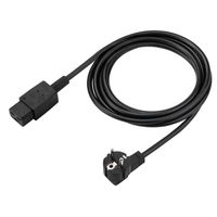 BACHMANN Netzkabel Schutzkontakt - IEC320-C19 16A/250V, unverpackt, schwarz, 3 m
