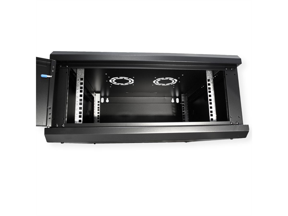 ROLINE 19-Zoll Wandgehäuse Basic Plus 4HE, 600x600 BxT schwarz