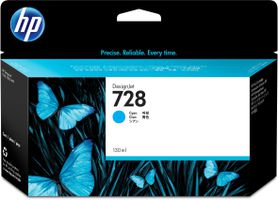 HP 728 Cyan DesignJet Druckerpatrone, 130 ml
