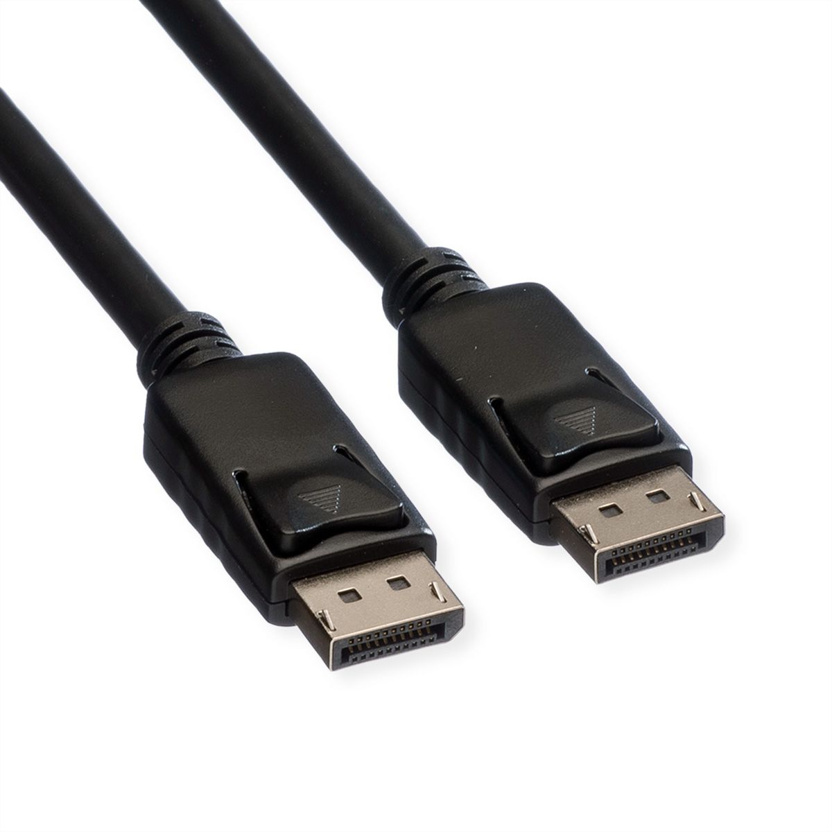 ROLINE DisplayPort Kabel, DP-DP, v1.2, ST - ST, TPE, schwarz, 2 m