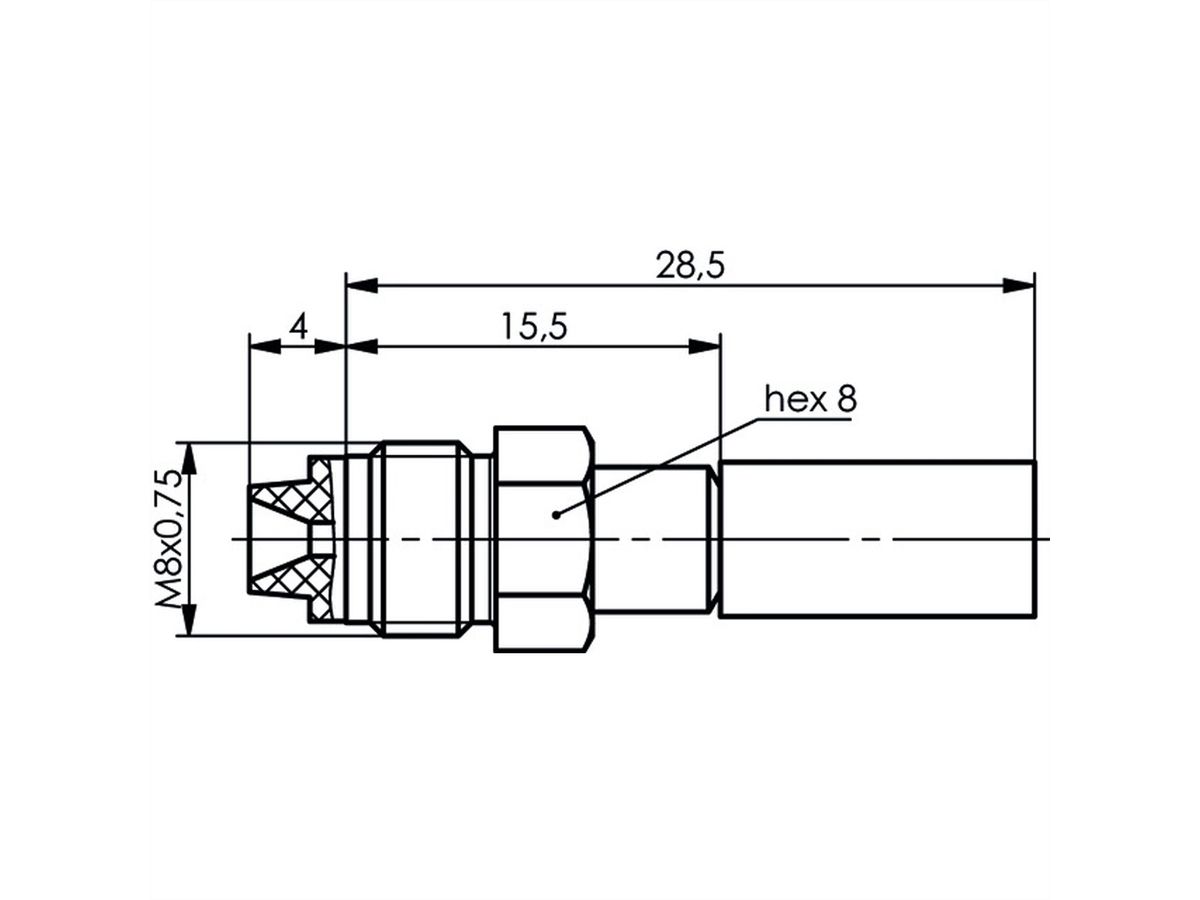 TELEGÄRTNER FME-Kabelbuchse crimp G30