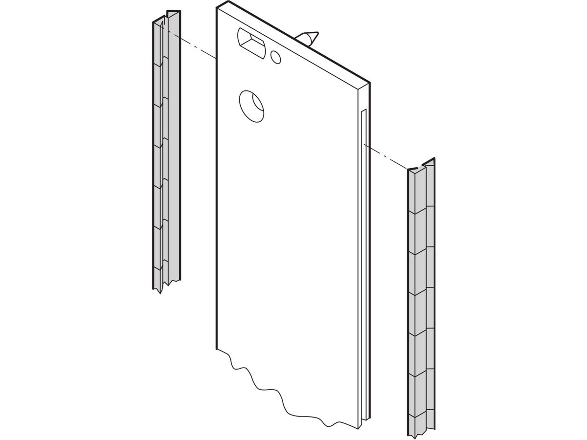 SCHROFF EMV-Dichtung (Stahl, rostfrei) - EMC DICHTUNG 3HE 97LG 10ST.