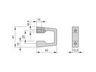 SCHROFF Frontgriff, einteilig - FRONTGRIFF ALU 1HE ELOXIERT