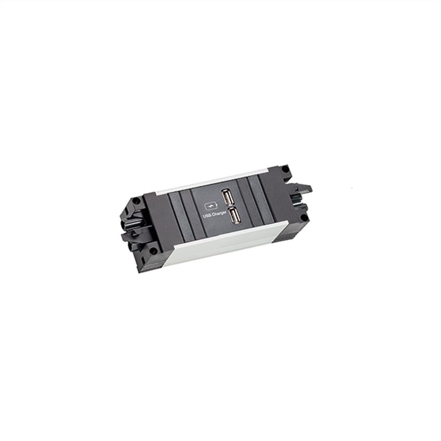 BACHMANN STEP ALU 1xUSB A/C 22W GST18