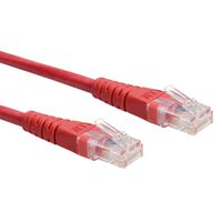 ROLINE Patchkabel Cat.6 (Class E) UTP, rot, 0,5 m