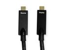 ROLINE USB 3.2 Gen 2 Kabel, AOC, C-C, ST/ST, 10Gbit/s, 4K60Hz, PD (Power Delivery) 60W, schwarz, 15 m