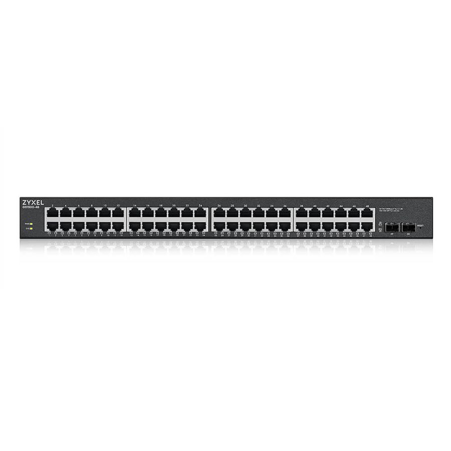 Zyxel GS1900-48HPv2 Managed L2 Gigabit Ethernet (10/100/1000) Power over Ethernet (PoE) Schwarz