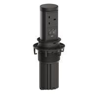 BACHMANN ELEVATOR2 1xUK, 1xUSB C/C 45W RAL9005 0,5m ISV