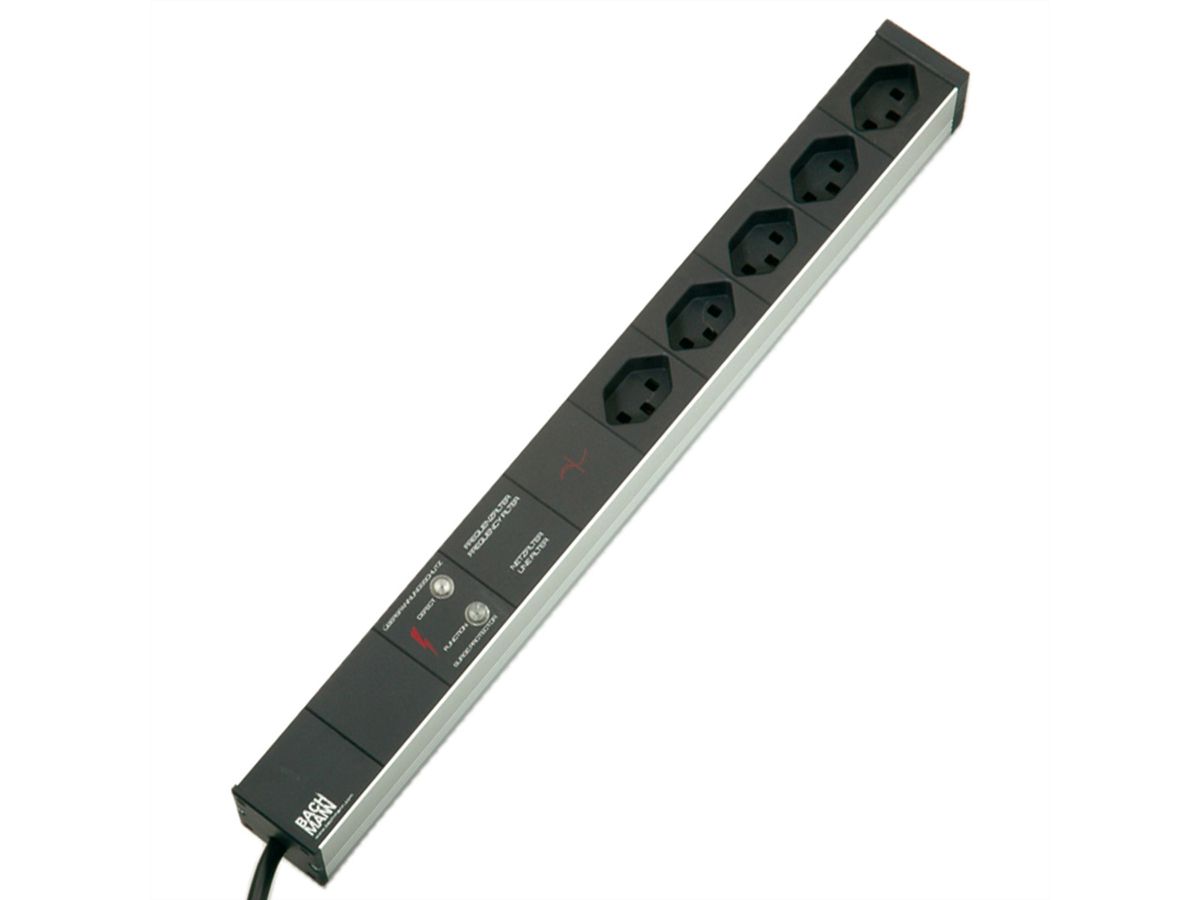 BACHMANN 19" Steckdosenleiste GVS, 5xT23 Buchsen