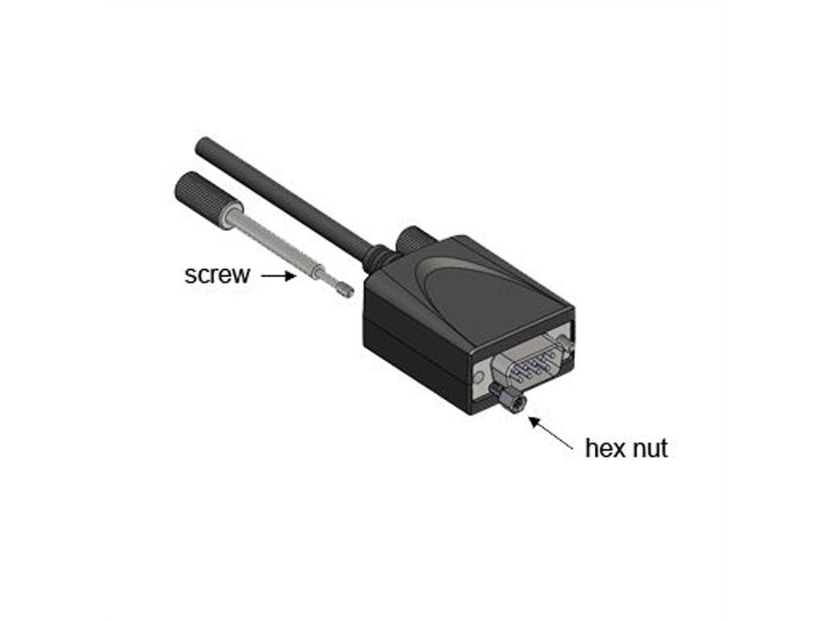 EXSYS EX-1346IS USB 2.0 zu 1x Seriell RS-422/485 Port, 15KV ESD, 4.0KV, Konverter, Kabel, FDTI, schwarz, 1,8 m