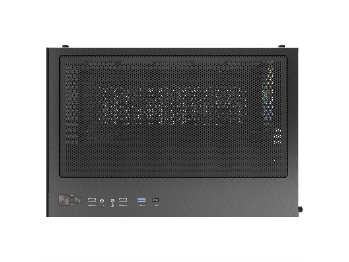 ANTEC CX600M ARGB B Micro-ATX Tower Gaming PC Gehäuse, schwarz