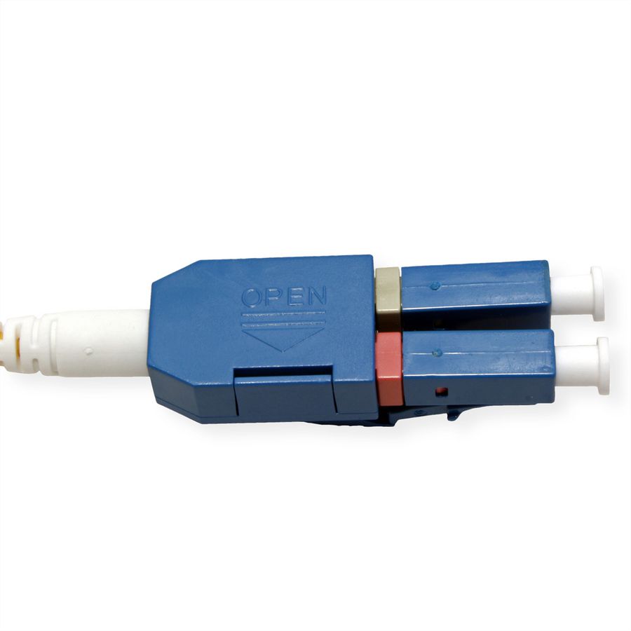 ROLINE LWL-Kabel duplex 9/125µm OS2, LC/LC, LSOH, UNIBOOT, Slim, gelb, 1 m
