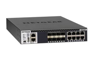 Netgear M4300-8X8F Managed L3 10G Ethernet (100/1000/10000) Schwarz 1U