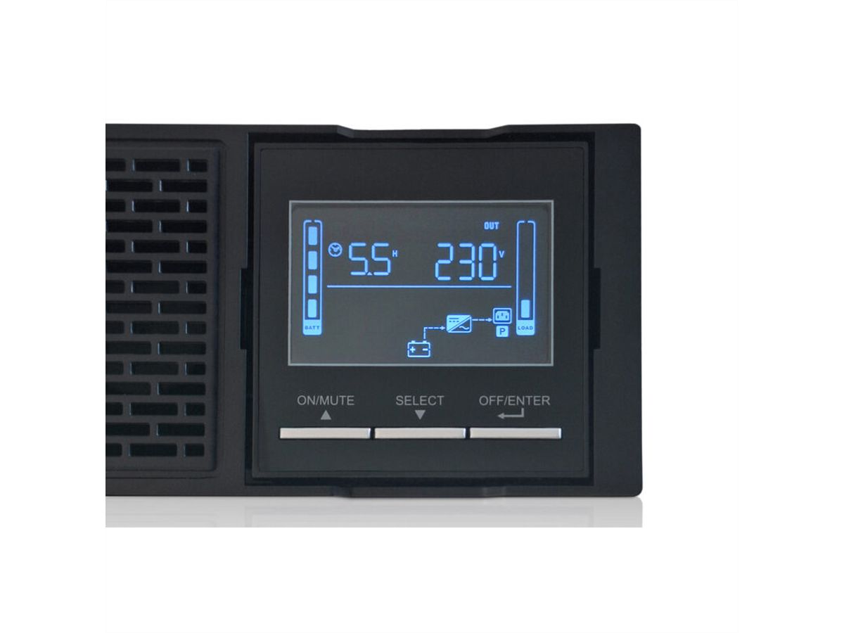 GUDE EPB 8810-1 USV 1000VA UPS Backup Tower/RM, schwarz