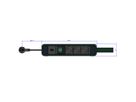 BACHMANN PRIMO 2 3xCEE7/3 1xSchalter mit Schlaufe 2m CEE7/7 RAL5010