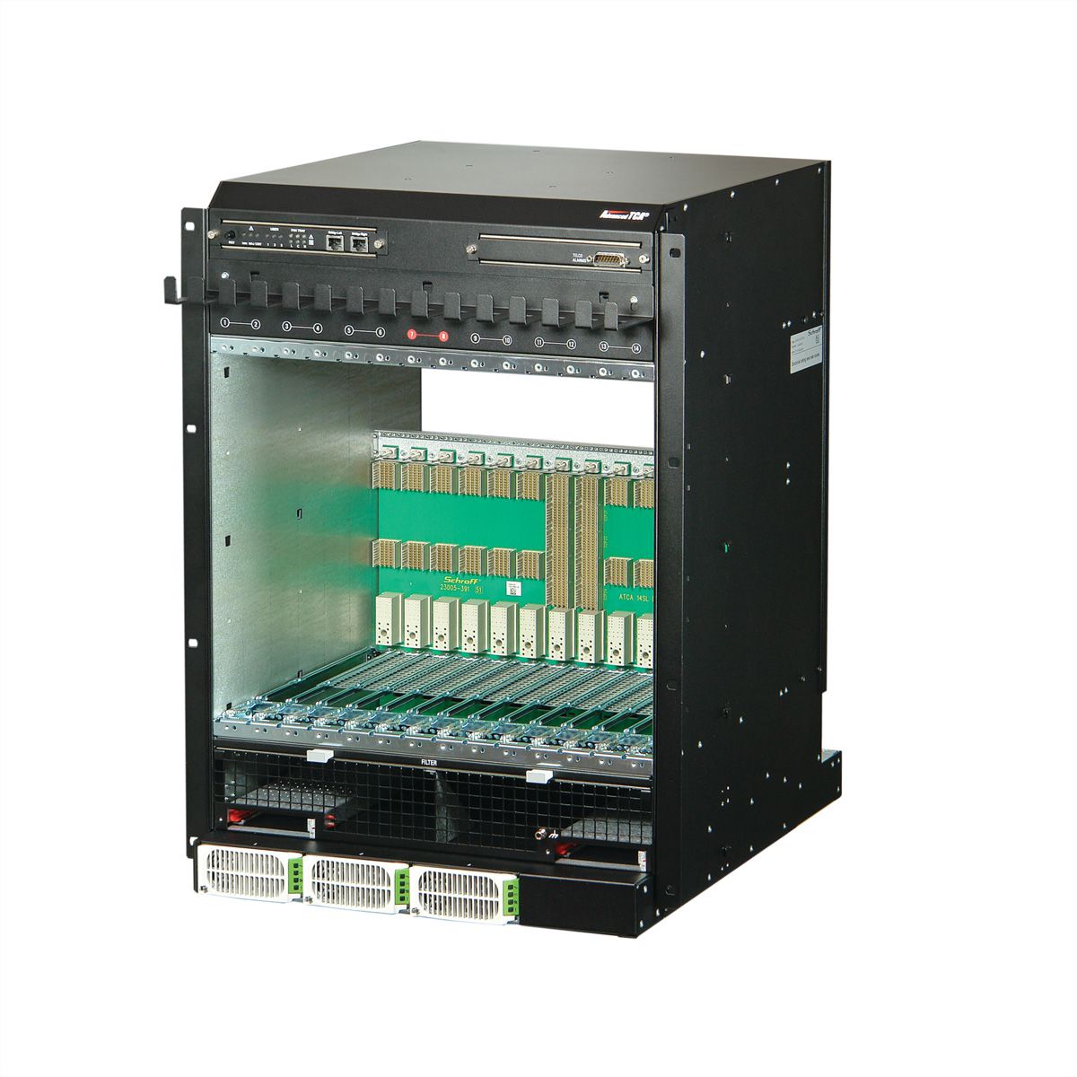 SCHROFF ATCA SYSTEM 14HE DS RAD AC