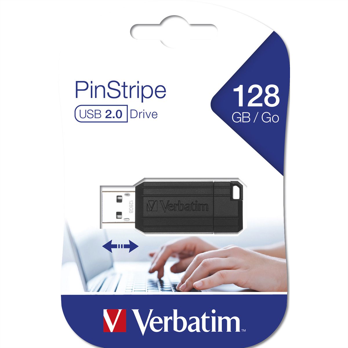 VERBATIM Store 'n' Go PinStripe USB 2.0, 128GB