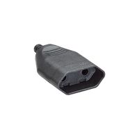 BACHMANN Euroflachkupplung schwarz, Schraubanschluss VE 3 Stk. im Polybeutel