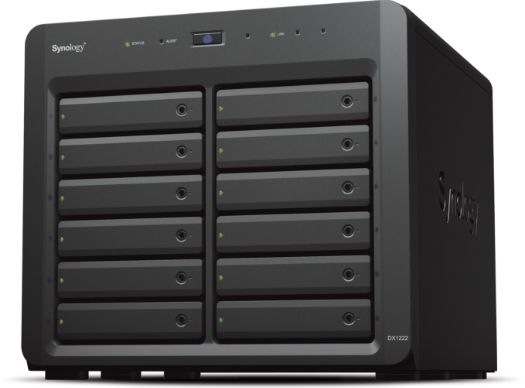 Synology DX1222 Speicherlaufwerksgehäuse HDD / SSD-Gehäuse Schwarz 2.5/3.5 Zoll