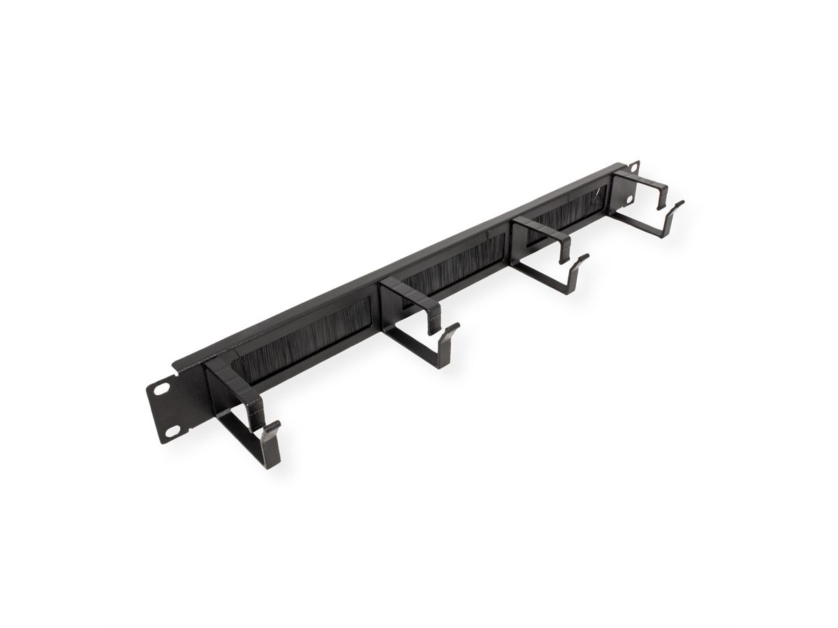 ROLINE 19-Zoll Rangierpanel 1 HE, mit Bürstenleiste 44x60mm schwarz