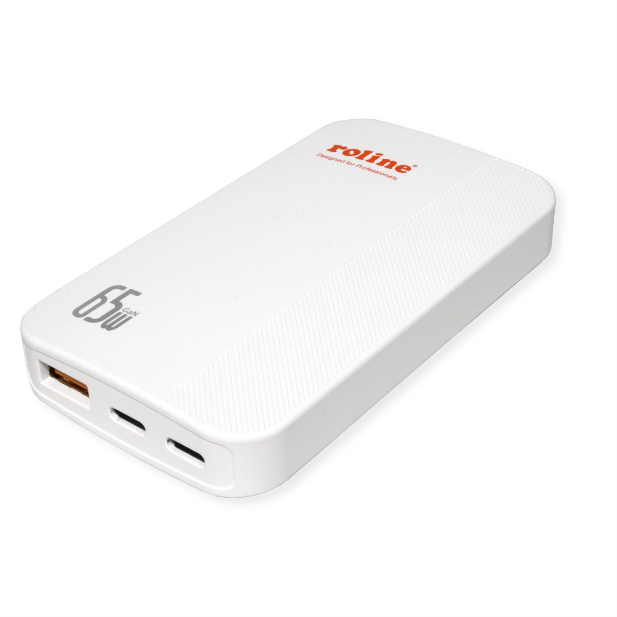 ROLINE USB Charger, schlank, mit klappbarem Euro-Stecker, 65W