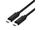 VALUE USB4 Gen3x2 Kabel, C–C, ST/ST, 40Gbit/s, 100W, schwarz, 1 m