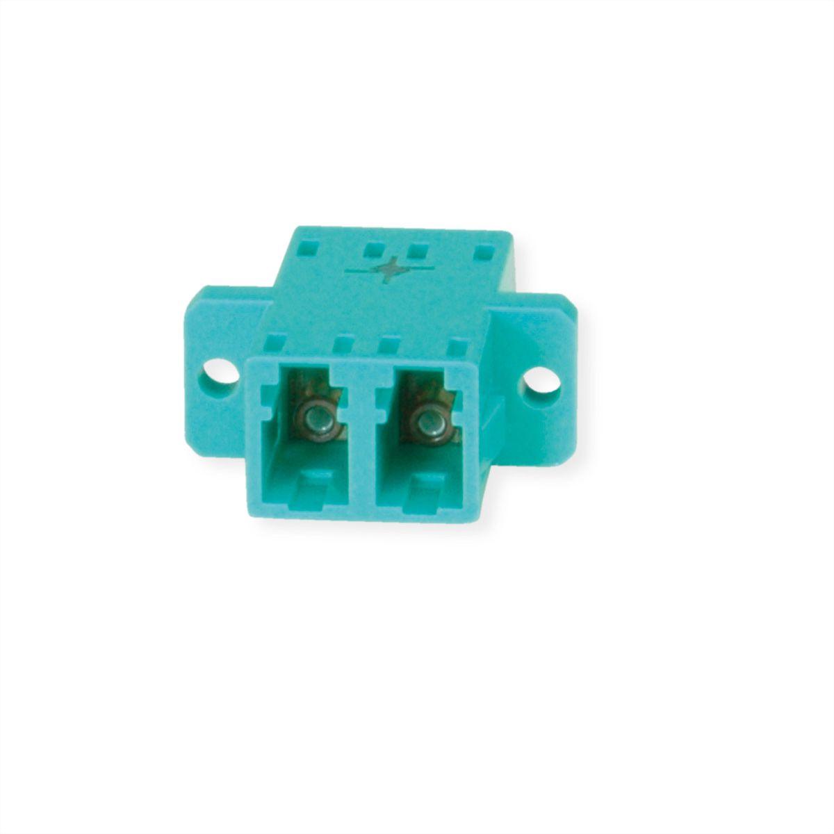 TELEGÄRTNER LC Duplex Kupplung, Multimode, Keramikhülse, Gehäuse türkis, Z77