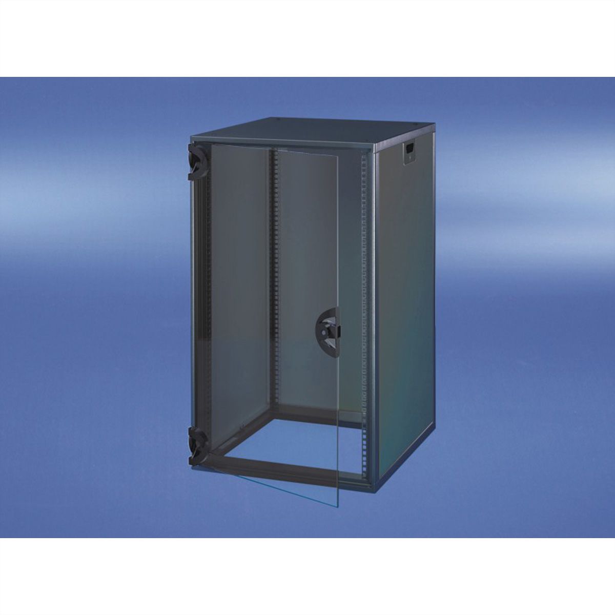 SCHROFF 19"-Schrank, mit Rauchglastür und Rückwand - NOVASTAR 12HE 553B 600T 7021
