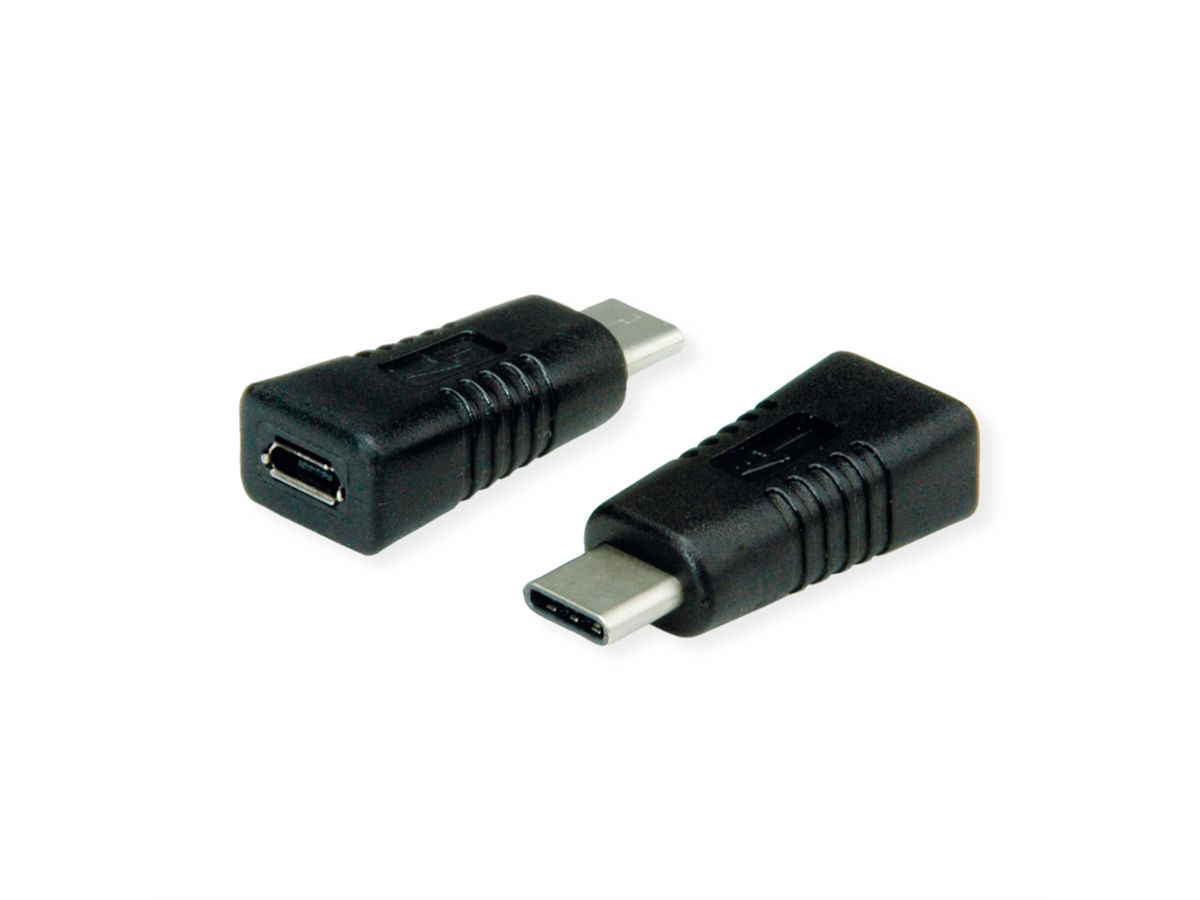 VALUE USB 2.0 Adapter, Typ C - MicroB, ST/BU, OTG