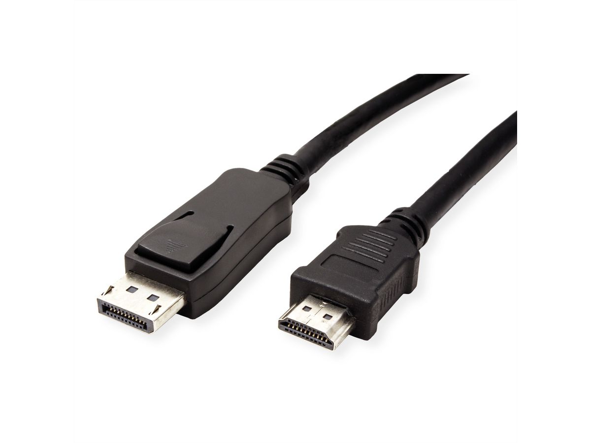 VALUE DisplayPort Kabel DP - HDTV, ST/ST, schwarz, 4,5 m