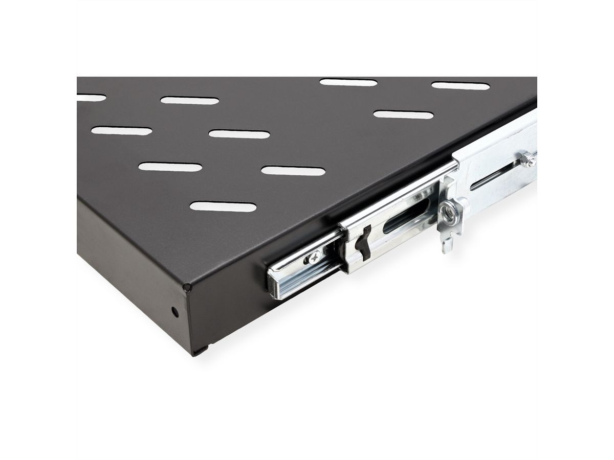 VALUE 19"-Fachboden ausziehbar, 420 x 700 mm, 25kg Traglast
