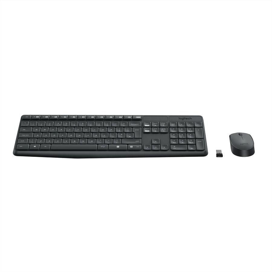 Logitech MK235 Wireless Combo Tastatur, Maus, schwarz