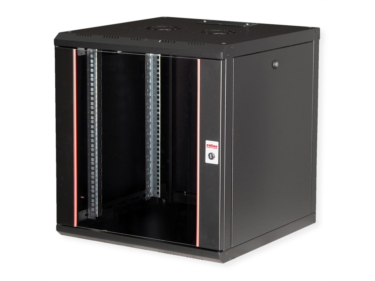 ROLINE 19-Zoll Wandgehäuse Pro 12 HE, 600x600 BxT schwarz
