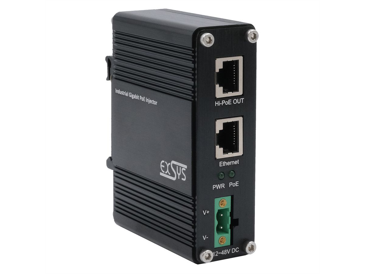 EXSYS EX-60310 PoE+ Gigabit Injektor 60W