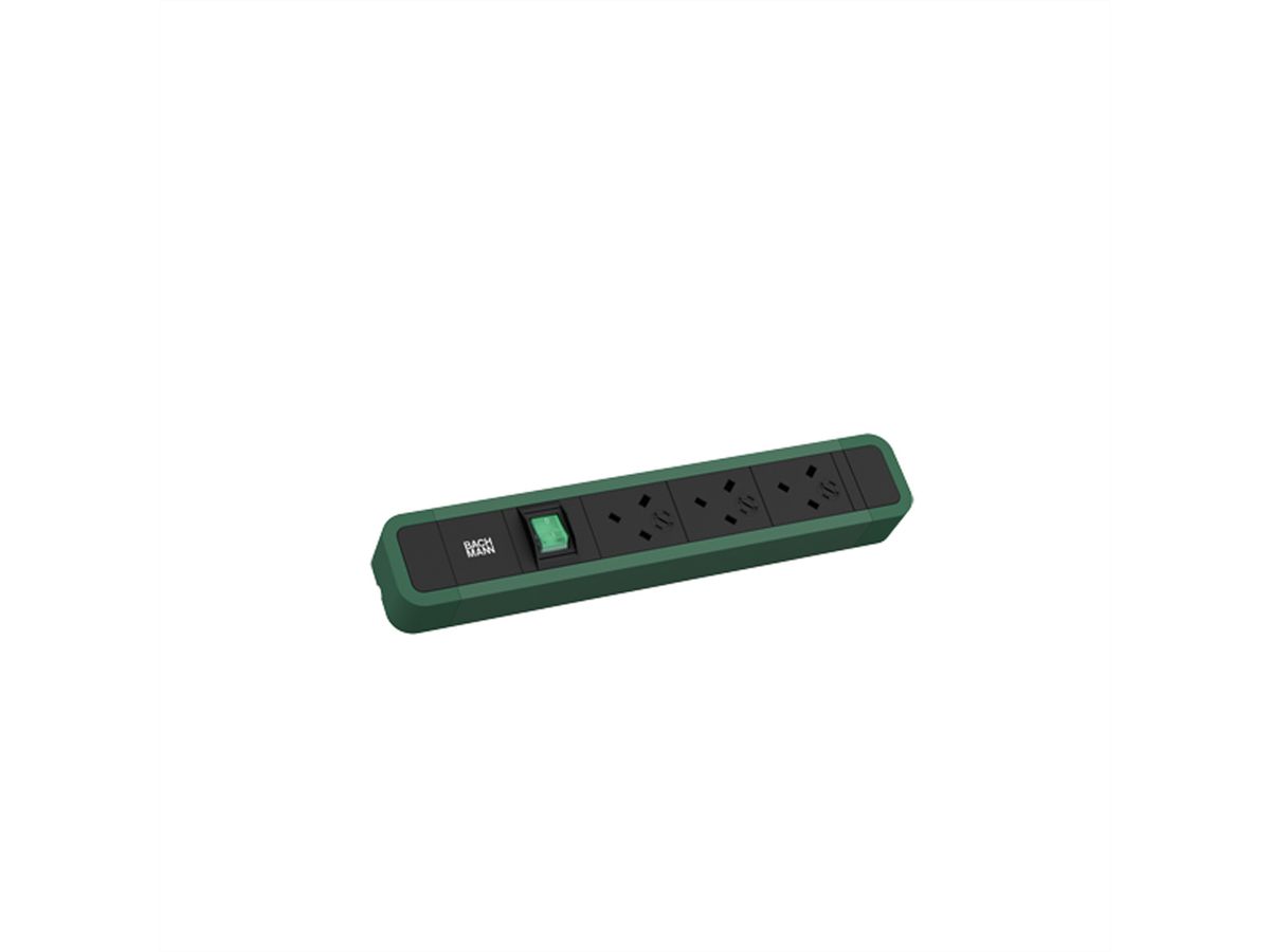 BACHMANN PRIMO 2 3xUK 1xSchalter 2,0m UK RAL6028