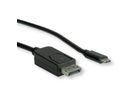 ROLINE USB Typ C - DisplayPort Adapterkabel, v1.2, ST/ST, 1 m