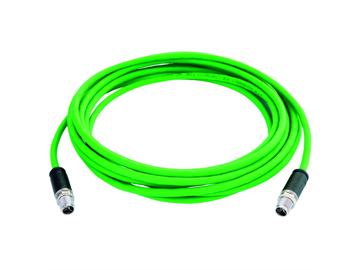 TELEGÄRTNER STX M12x1-M12x1 VL X-kod. Cat.6A, CP01CP01B-SFTP2607C7-1PUR-A0100, 1 m