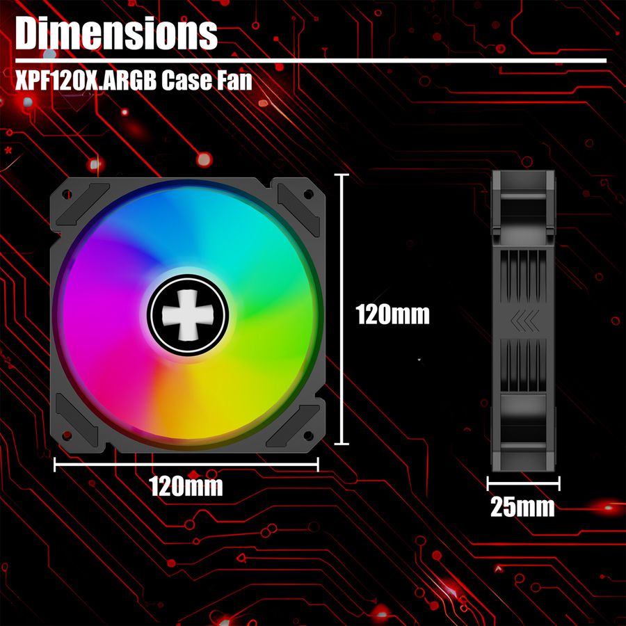 XILENCE Performance X XF083, 120mm ARGB LED Lüfter