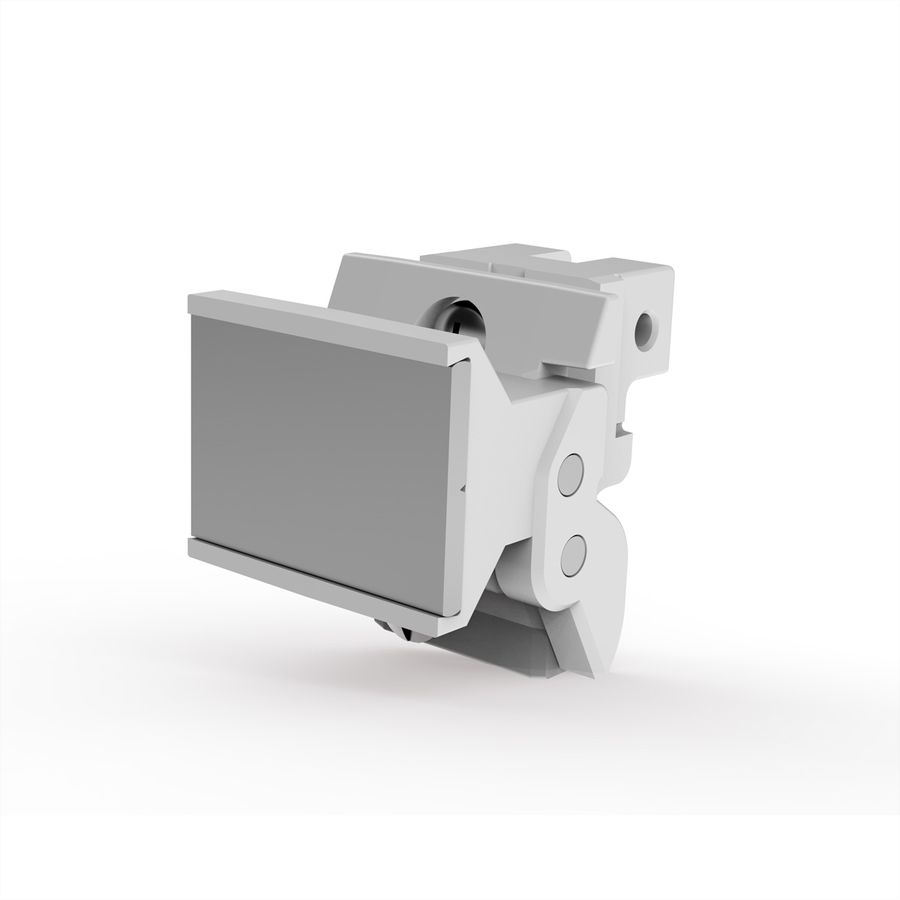 SCHROFF Aushebegriff in Trapezform, Typ 2 - TRAPEZGRIFF LP RAL7035 10STK