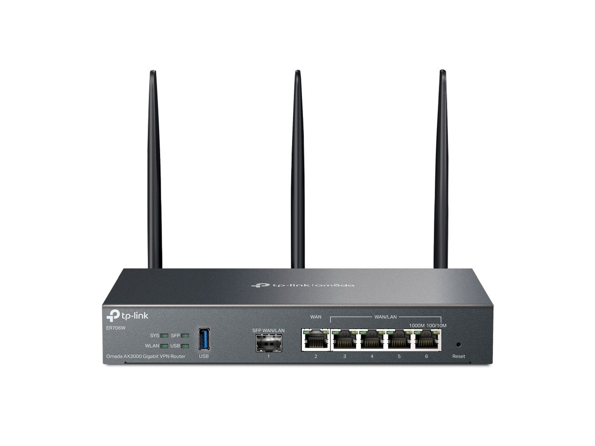 TP-Link Omada ER706W WLAN-Router Gigabit Ethernet Dual-Band (2,4 GHz/5 GHz) Schwarz