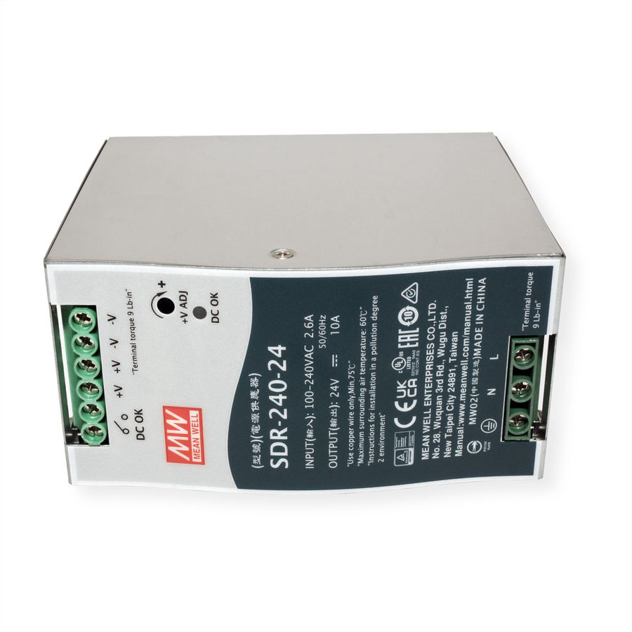 Mean Well SDR-240-24 Hutschienennetzteil 240W 24V DC