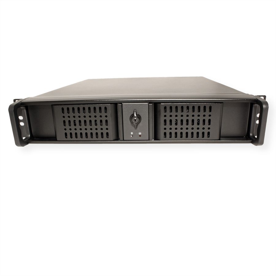 19" Servergehäuse 2U-2098-SK, 2HE, kurz, schwarz