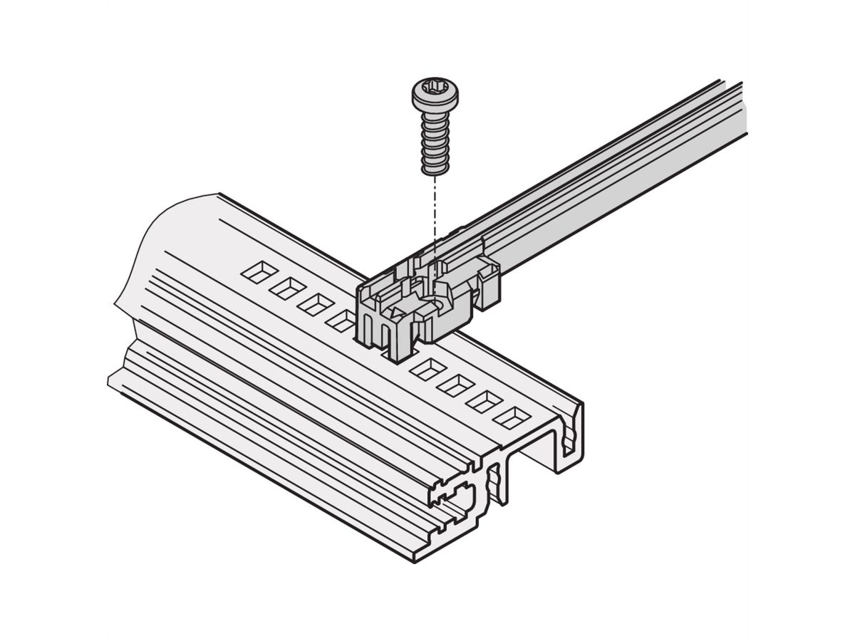 SCHROFF FUEHRUNGSSCH H-DUTY 160T 2MM ROT