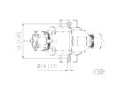 METZ CONNECT E-DAT Industry IP67 V1 AP + RJ45 field jack insert Cat.6 Class EA, T568B