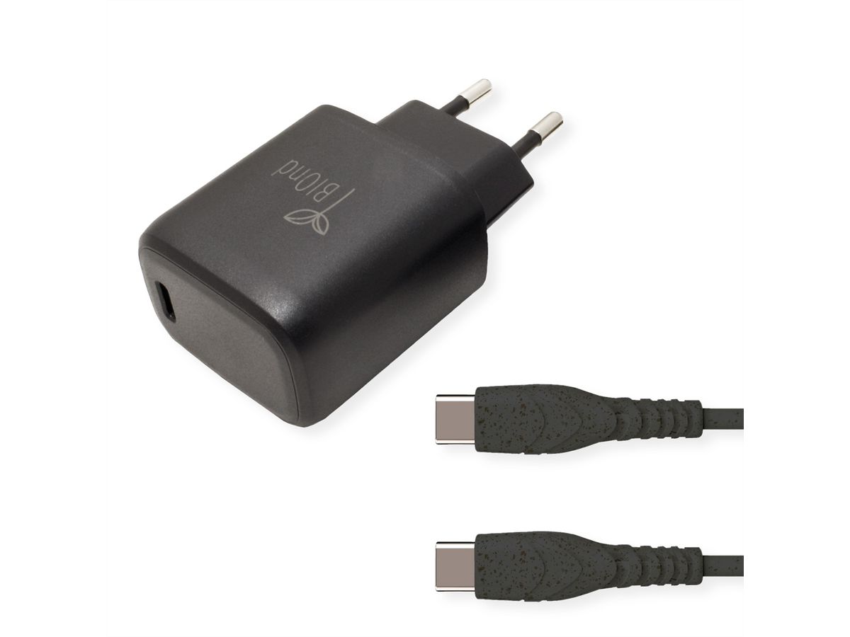 BIOnd BIO-CTC-25W PD-Reiseladegerät + USB-C KABEL