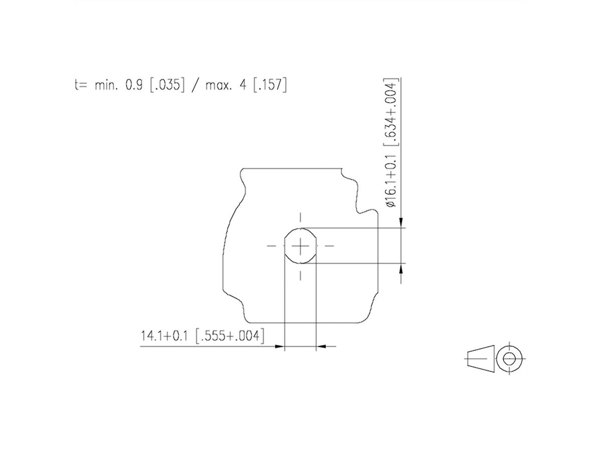 METZ CONNECT M12 Buchse IP67 gerade Flanschgeschirmt, X-kodiert, Cat. 6A