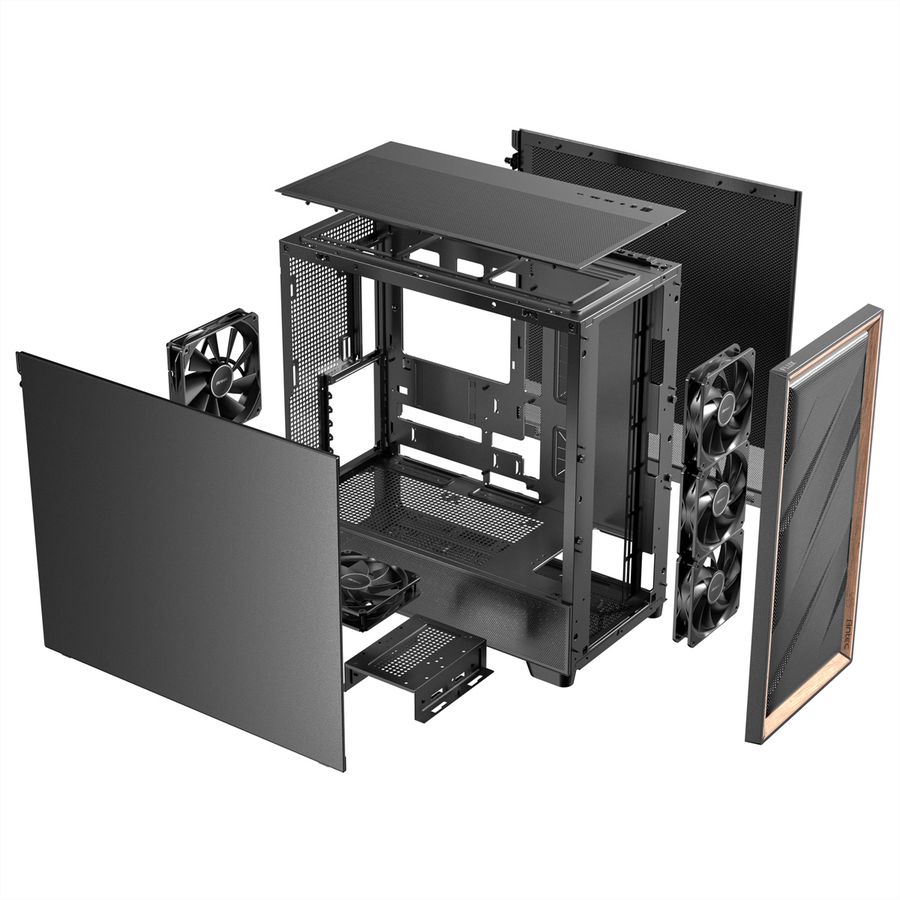 ANTEC Flux SE ATX Midi Tower PC Gehäuse, schwarz